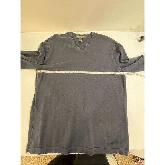 Banana Republic men’s cotton sweater navy blue size large - Picture 3 of 5
